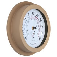 22cm Brown NeXtime Lily Outdoor Thermometer